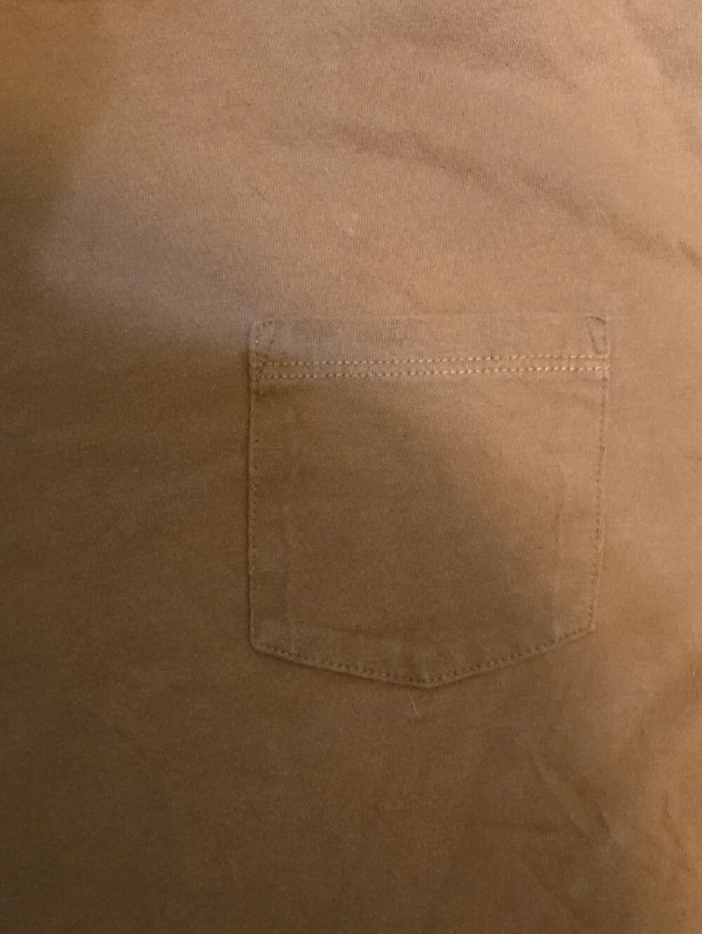 GAP Long-Sleeve Pocket Tee in Burnt Orange